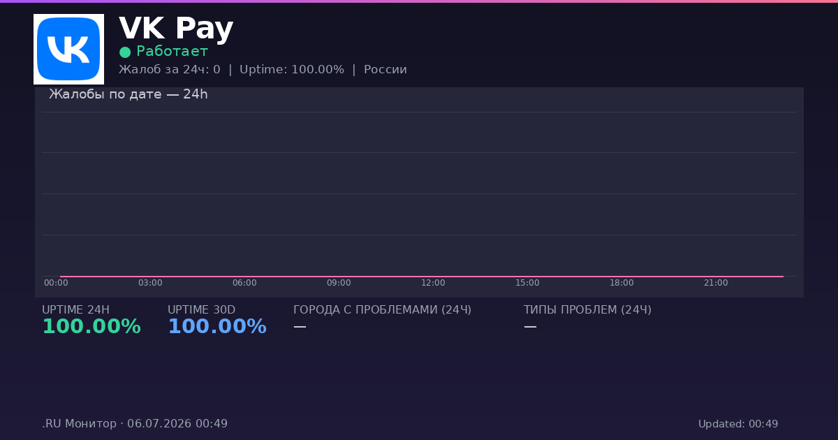 VK Pay status